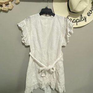 Impeccable Pig Lace Tie Dress